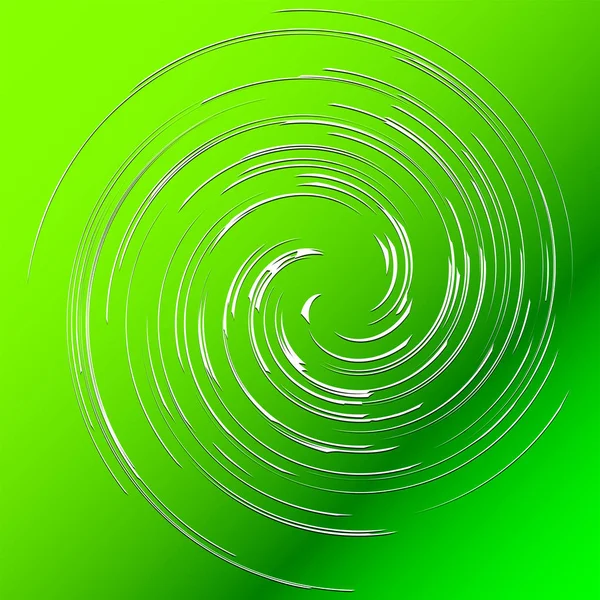 Абстрактная Спираль Поворот Радиальный Завихрение Крутящийся Кривой Волнистые Линии Элемента — стоковый вектор