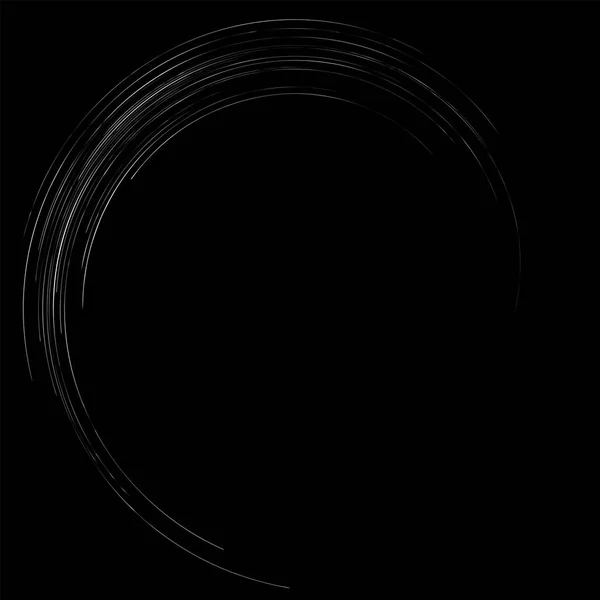 Giro Detalhado Elemento Espiral Whirlpool Efeito Turbilhão Linhas Explosão Circulares — Vetor de Stock