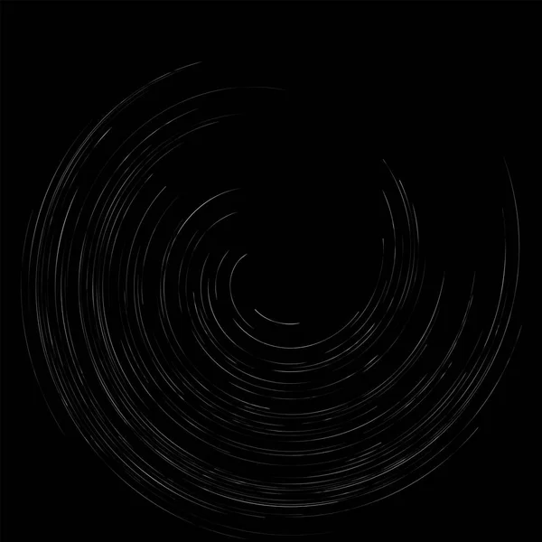 Giro Detalhado Elemento Espiral Whirlpool Efeito Turbilhão Linhas Explosão Circulares —  Vetores de Stock