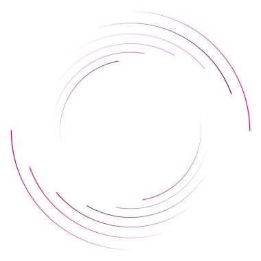 Soyut eşmerkezli daire. Sarmal, girdap, dönme elementi. Dairesel ve radyal çizgiler volta atar, sarmal. Dönüşümlü bölünmüş daire. Yayılan soyut yay çizgileri. Geometrik koklear, girdap çizimi