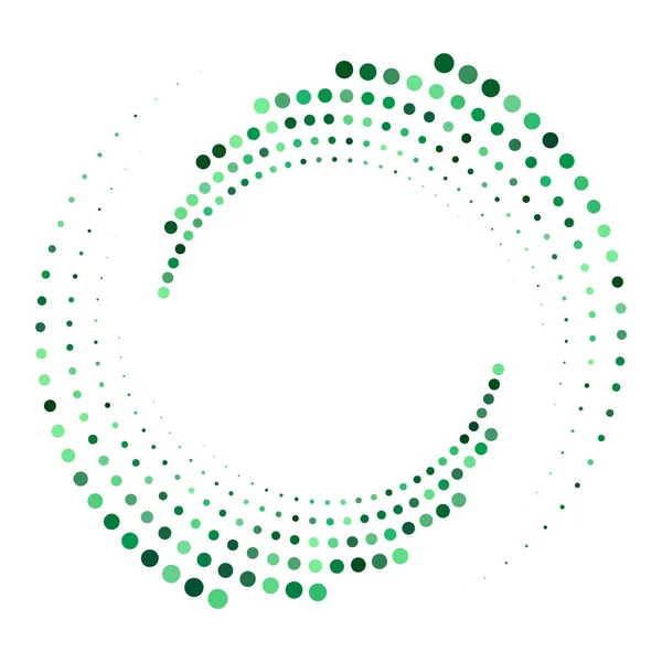 斑点抽象的な同心円 スパイラル 旋回要素 円形および放射状の線は らせんを渦巻く 回転を使用してセグメント化された円 円弧線を放射する コクレア 渦イラスト — ストックベクタ