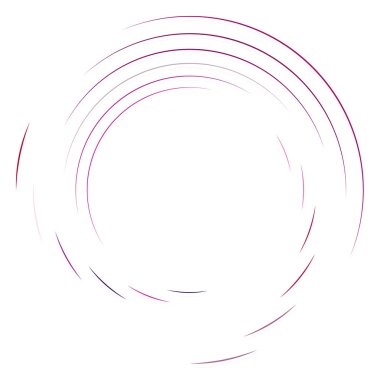 Soyut eşmerkezli daire. Sarmal, girdap, dönme elementi. Dairesel ve radyal çizgiler volta atar, sarmal. Dönüşümlü bölünmüş daire. Yayılan soyut yay çizgileri. Geometrik koklear, girdap çizimi