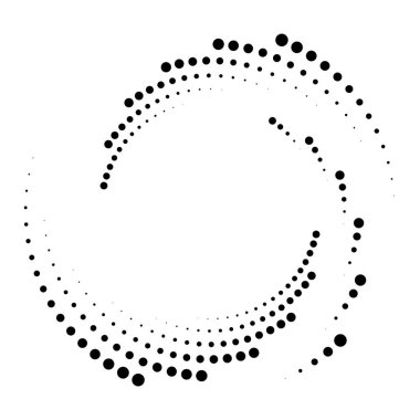 Noktalı, nokta, benekler soyut eşmerkezli daire. Spiral, girdap, girdap elementi. Dairesel ve radyal çizgiler volute, sarlis. Döndürme ile bölümlenmiş daire. Yay çizgileri yayan. Koklear, girdap illüstrasyon