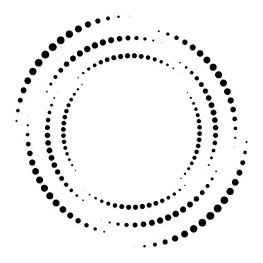 Noktalı, nokta, benekler soyut eşmerkezli daire. Spiral, girdap, girdap elementi. Dairesel ve radyal çizgiler volute, sarlis. Döndürme ile bölümlenmiş daire. Yay çizgileri yayan. Koklear, girdap illüstrasyon