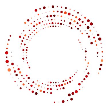 Rastgele noktalı, nokta, yarı ton benekler eşmerkezli daire. Spiral, girdap, girdap elementi. Dairesel ve radyal çizgiler volute, sarlis. Döndürme ile bölümlenmiş daire. Yay yayı yayı. Koklear, girdap illüstrasyon