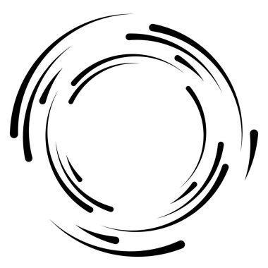 Soyut eşmerkezli daire. Sarmal, girdap, dönme elementi. Dairesel ve radyal çizgiler volta atar, sarmal. Dönüşümlü bölünmüş daire. Yayılan soyut yay çizgileri. Geometrik koklear, girdap çizimi