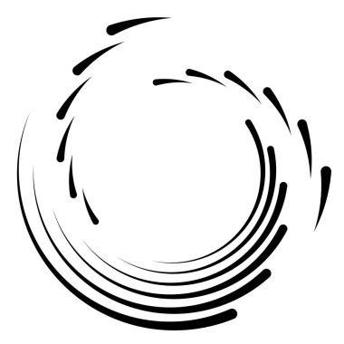 Soyut eşmerkezli daire. Sarmal, girdap, dönme elementi. Dairesel ve radyal çizgiler volta atar, sarmal. Dönüşümlü bölünmüş daire. Yayılan soyut yay çizgileri. Geometrik koklear, girdap çizimi