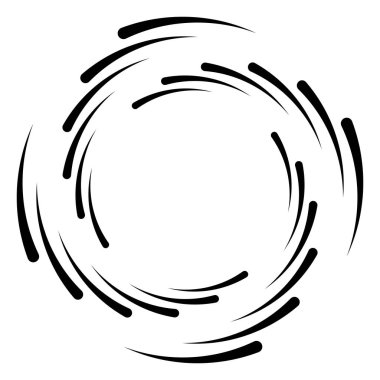 Soyut eşmerkezli daire. Sarmal, girdap, dönme elementi. Dairesel ve radyal çizgiler volta atar, sarmal. Dönüşümlü bölünmüş daire. Yayılan soyut yay çizgileri. Geometrik koklear, girdap çizimi