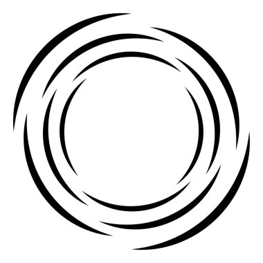 Soyut eşmerkezli daire. Sarmal, girdap, dönme elementi. Dairesel ve radyal çizgiler volta atar, sarmal. Dönüşümlü bölünmüş daire. Yayılan soyut yay çizgileri. Geometrik koklear, girdap çizimi