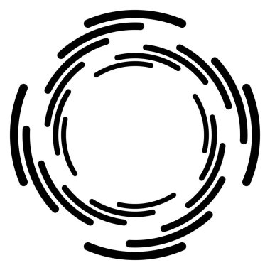 Soyut eşmerkezli daire. Sarmal, girdap, dönme elementi. Dairesel ve radyal çizgiler volta atar, sarmal. Dönüşümlü bölünmüş daire. Yayılan soyut yay çizgileri. Geometrik koklear, girdap çizimi