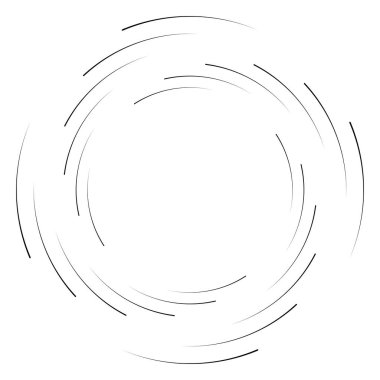 Soyut eşmerkezli daire. Sarmal, girdap, dönme elementi. Dairesel ve radyal çizgiler volta atar, sarmal. Dönüşümlü bölünmüş daire. Yayılan soyut yay çizgileri. Geometrik koklear, girdap çizimi