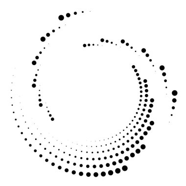 Noktalı, nokta, benekler soyut eşmerkezli daire. Spiral, girdap, girdap elementi. Dairesel ve radyal çizgiler volute, sarlis. Döndürme ile bölümlenmiş daire. Yay çizgileri yayan. Koklear, girdap illüstrasyon