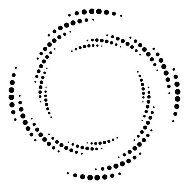 Noktalı, nokta, benekler soyut eşmerkezli daire. Spiral, girdap, girdap elementi. Dairesel ve radyal çizgiler volute, sarlis. Döndürme ile bölümlenmiş daire. Yay çizgileri yayan. Koklear, girdap illüstrasyon
