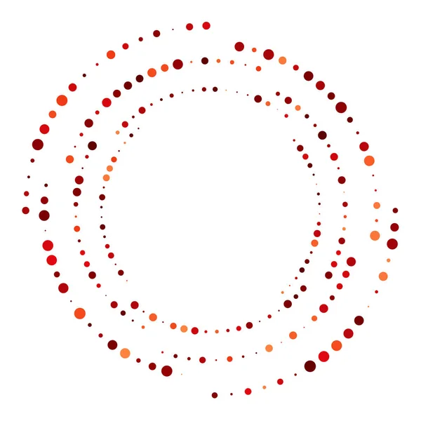 Random Пунктирные Точки Halfone Speckles Concept Circle Spiral Ssel Tel — стоковый вектор