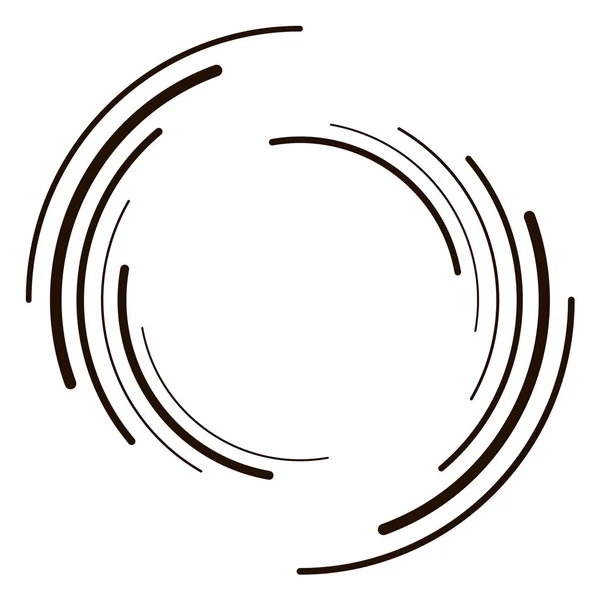 Αφηρημένος Ομόκεντρος Κύκλος Σπιράλ Σπιράλ Σπιράλ Στοιχείο Κυκλικές Και Ακτινικές — Διανυσματικό Αρχείο