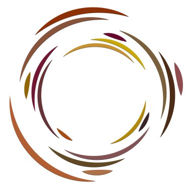 Soyut eşmerkezli daire. Sarmal, girdap, dönme elementi. Dairesel ve radyal çizgiler volta atar, sarmal. Dönüşümlü bölünmüş daire. Yayılan soyut yay çizgileri. Geometrik koklear, girdap çizimi