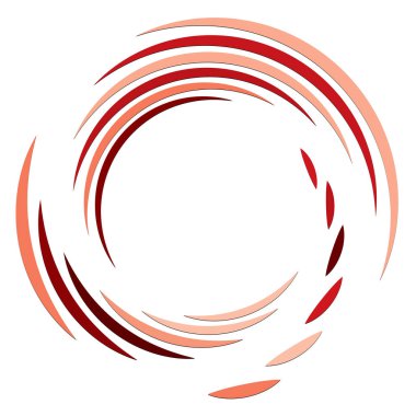 Soyut eşmerkezli daire. Sarmal, girdap, dönme elementi. Dairesel ve radyal çizgiler volta atar, sarmal. Dönüşümlü bölünmüş daire. Yayılan soyut yay çizgileri. Geometrik koklear, girdap çizimi