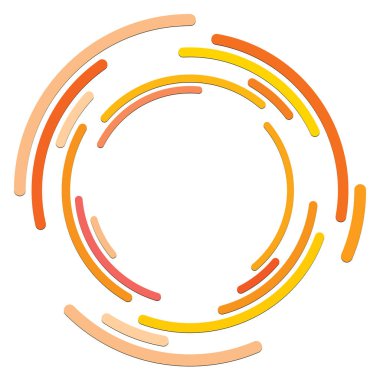 Soyut eşmerkezli daire. Sarmal, girdap, dönme elementi. Dairesel ve radyal çizgiler volta atar, sarmal. Dönüşümlü bölünmüş daire. Yayılan soyut yay çizgileri. Geometrik koklear, girdap çizimi