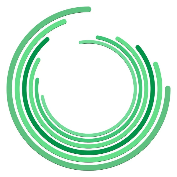 Абстрактный Концентрический Круг Спираль Вращение Вращение Элемента Круговые Радиальные Линии — стоковый вектор