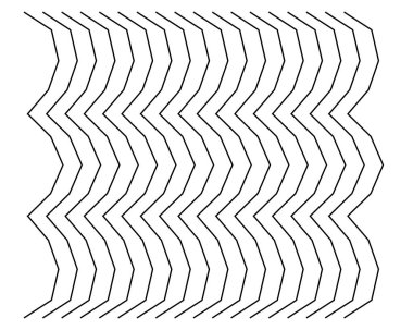 Soyut dalgalı, sallayarak (zikzak) çizgiler elemanı. Dikey çizgiler, dalgalı çizgiler, düz bozulma etkisi. Kıvrımlı, kıvrımlı paralel çizgiler. Salınım, darbe çözgü etkisi elemanı