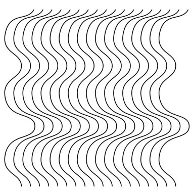 Soyut dalgalı, sallayarak (zikzak) çizgiler elemanı. Dikey çizgiler, dalgalı çizgiler, düz bozulma etkisi. Kıvrımlı, kıvrımlı paralel çizgiler. Salınım, darbe çözgü etkisi elemanı