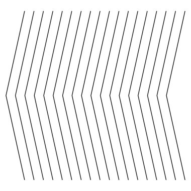 Soyut dalgalı, sallayarak (zikzak) çizgiler elemanı. Dikey çizgiler, dalgalı çizgiler, düz bozulma etkisi. Kıvrımlı, kıvrımlı paralel çizgiler. Salınım, darbe çözgü etkisi elemanı