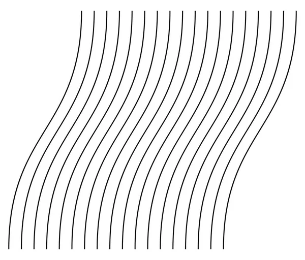 Abstrakt Vågig Vinka Zigzag Linjer Element Vertikala Linjer Ränder Med — Stock vektor