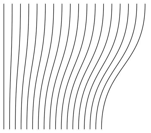 Élément Abstrait Ondulé Ondulé Zigzag Lignes Lignes Verticales Rayures Avec — Image vectorielle