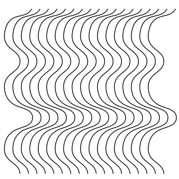 Elemento Líneas Onduladas Onduladas Zigzag Abstractas Líneas Verticales Rayas Con — Archivo Imágenes Vectoriales