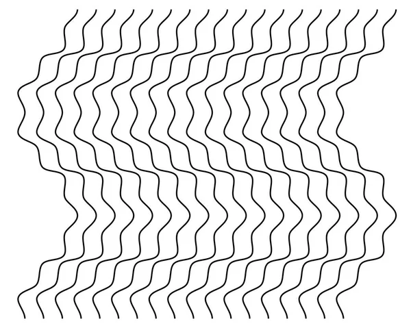 Abstrakte Wellige Winkende Zickzack Linien Vertikale Linien Streifen Mit Wogenden — Stockvektor