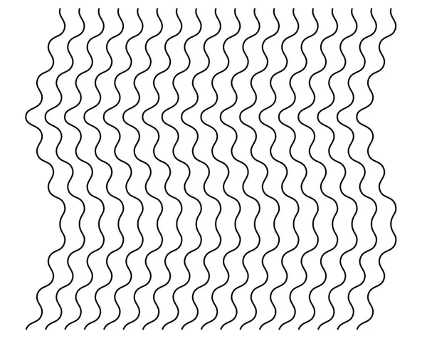 Elemento Líneas Onduladas Onduladas Zigzag Abstractas Líneas Verticales Rayas Con — Vector de stock