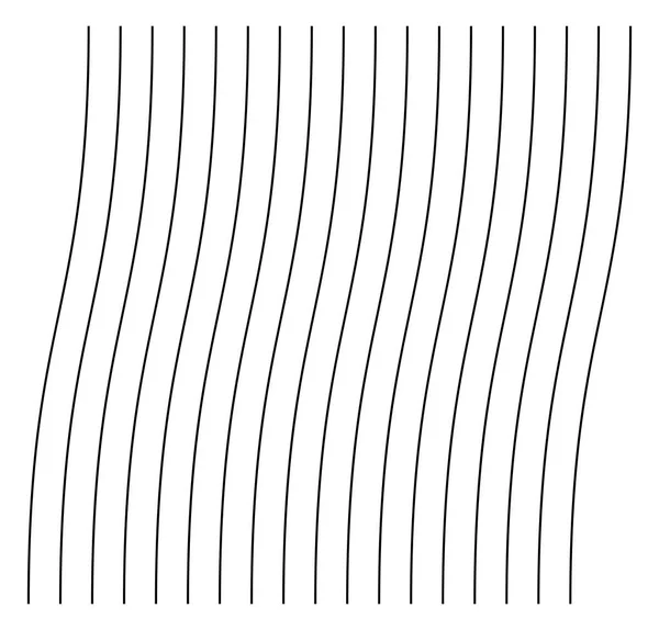 Élément Abstrait Ondulé Ondulé Zigzag Lignes Lignes Verticales Rayures Avec — Image vectorielle