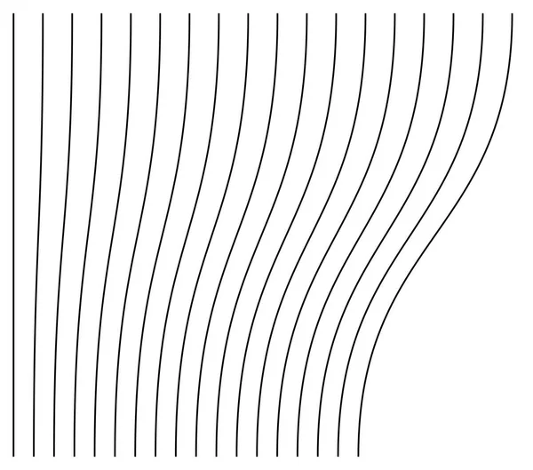 Élément Abstrait Ondulé Ondulé Zigzag Lignes Lignes Verticales Rayures Avec — Image vectorielle