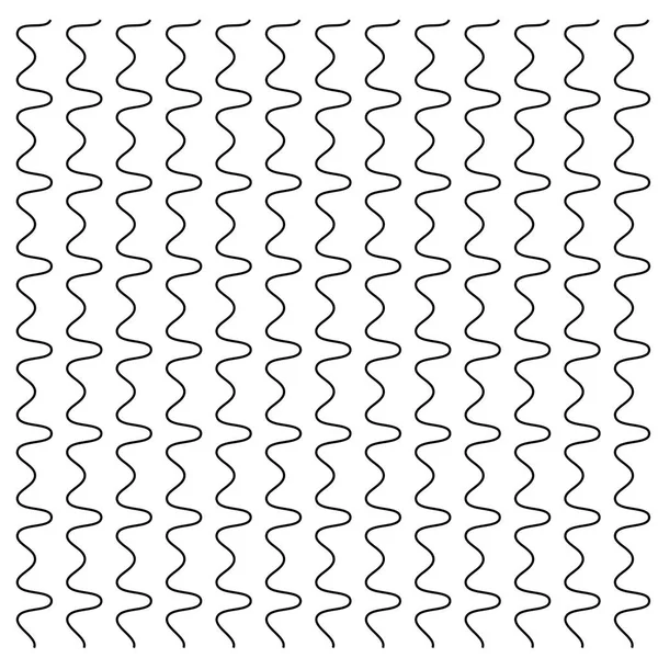 Élément Abstrait Ondulé Ondulé Zigzag Lignes Lignes Verticales Rayures Avec — Image vectorielle