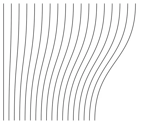 Astratto Ondulato Ondulante Zigzag Linee Elemento Linee Verticali Strisce Con — Vettoriale Stock