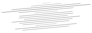 3d Soyut çizgiler. Perspektifte dinamik düz patlama çizgileri. 