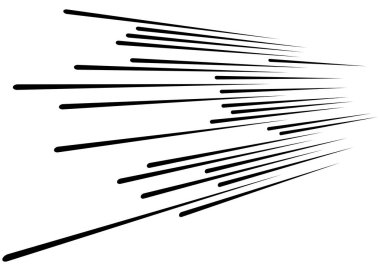 3d Soyut çizgiler. Perspektifte dinamik düz patlama çizgileri. 