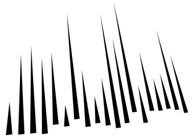 3d Soyut çizgiler. Perspektifte dinamik düz patlama çizgileri. 