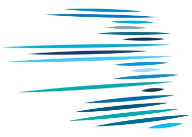 3d Soyut çizgiler. Perspektifte dinamik düz patlama çizgileri. 