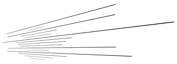 3D abstraktní řádky. Dynamické přímé shlukové čáry v perspektivě. — Stockový vektor