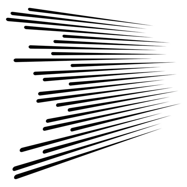 Linie abstrakcyjne 3D. Dynamiczne proste linie serii w perspektywie. — Wektor stockowy