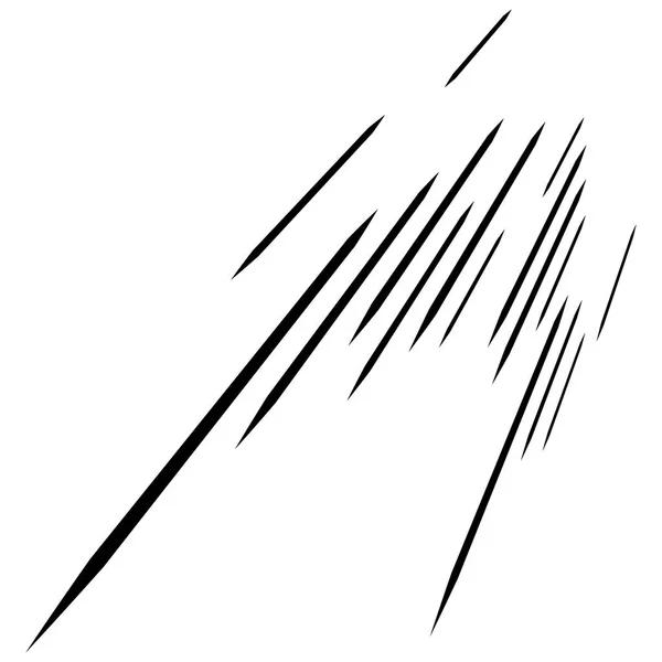 Abstrakta 3D-linjer. Dynamiska raka burst-linjer i perspektiv. — Stock vektor