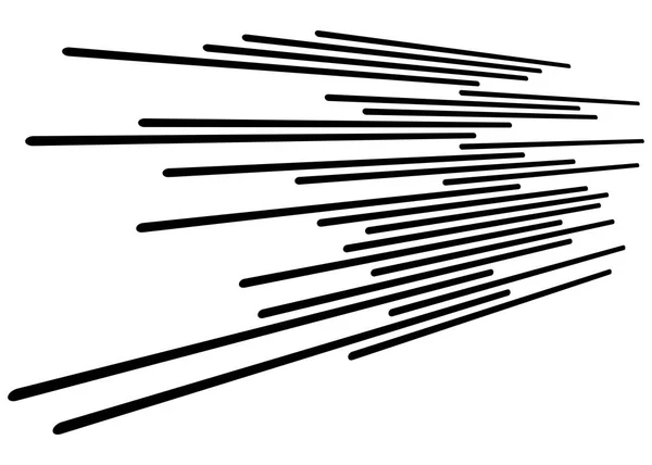 Linie abstrakcyjne 3D. Dynamiczne proste linie serii w perspektywie. — Wektor stockowy