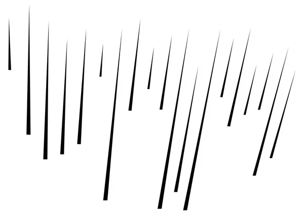 Lignes abstraites 3D. Lignes d'éclatement droites dynamiques en perspective . — Image vectorielle