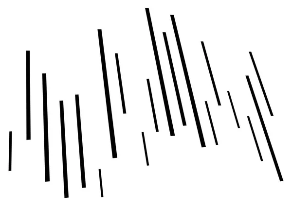 3D abstracte lijnen. Dynamische rechte burst-lijnen in perspectief. — Stockvector