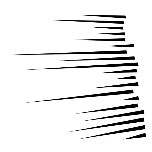 Linie abstrakcyjne 3D. Dynamiczne proste linie serii w perspektywie. — Wektor stockowy