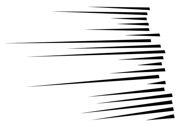 Líneas abstractas en 3D. Líneas dinámicas de estallido recto en perspectiva . — Vector de stock