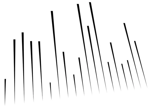 3d 抽象线。透视中的动态直线突发线. — 图库矢量图片