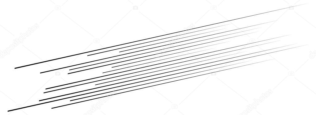 3D Abstract lines. Dynamic straight burst lines in perspective. 