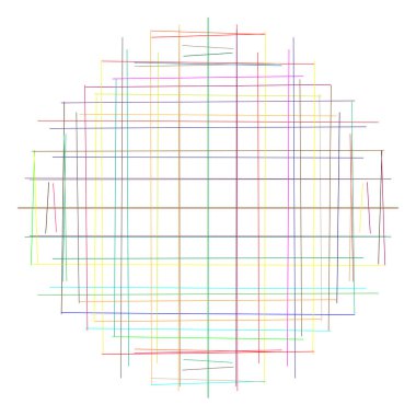 Çapraz çizgi, düğüm çizgileri. Karalama, kabataslak rasgele inters